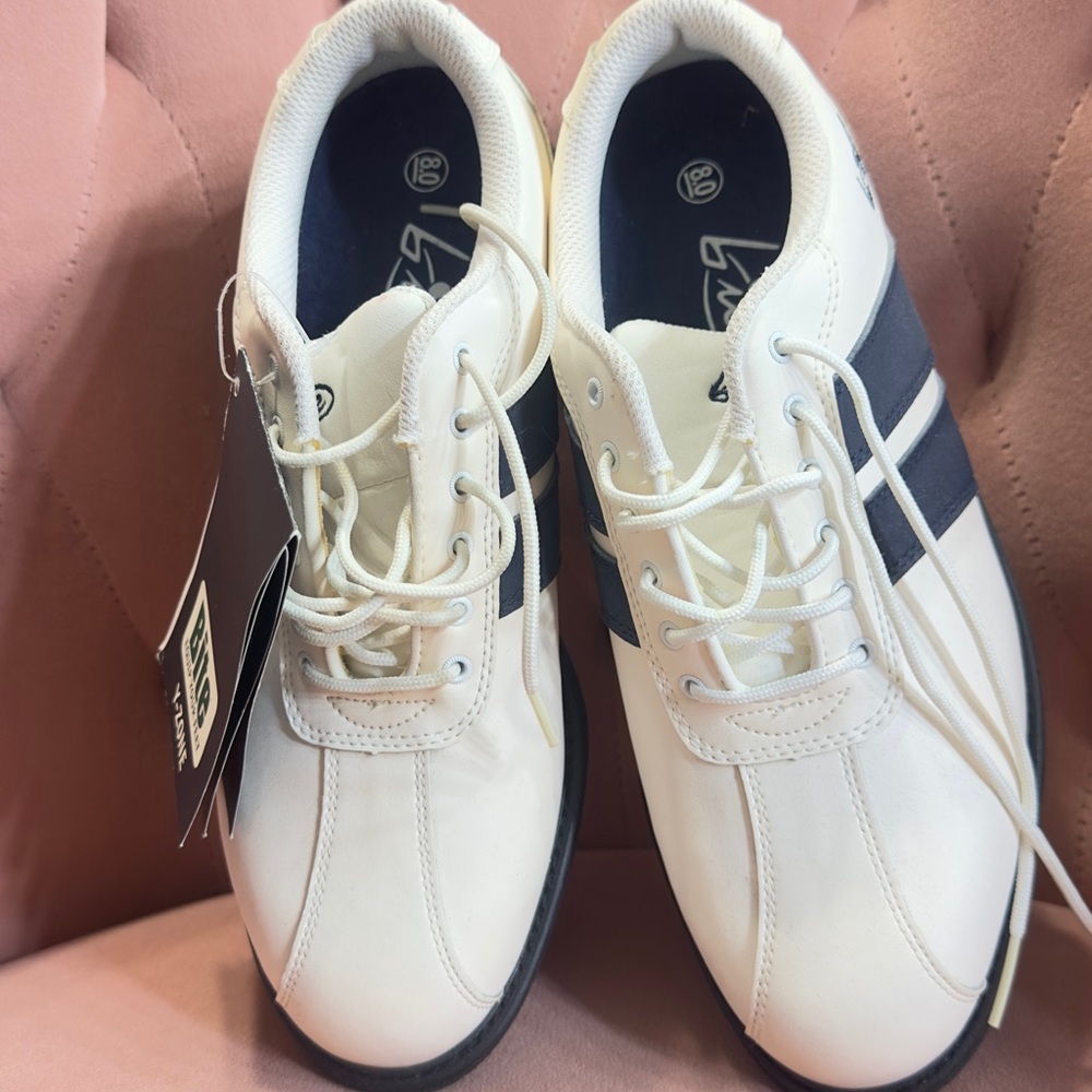 Classic White and Black Men's Sneakers